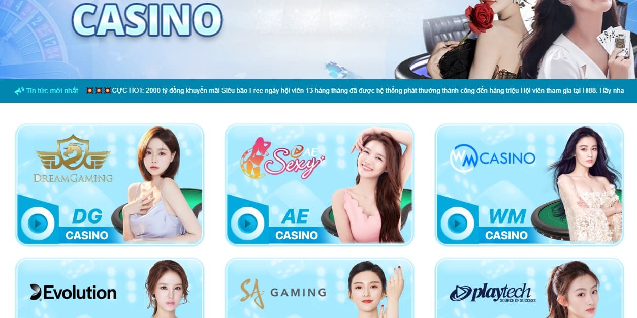 Casino trực tuyến là nơi bạn có thể tận hưởng không gian đánh bạc với dearly sexy nóng bỏng